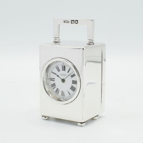 ASPREY MINIATURE SILVER TIMEPIECE - ADDITIONAL PHOTO 8