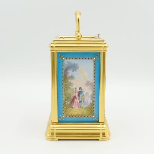 RARE 'SEVRES' PANELS CARRIAGE CLOCK - ADDITIONAL PHOTO 2