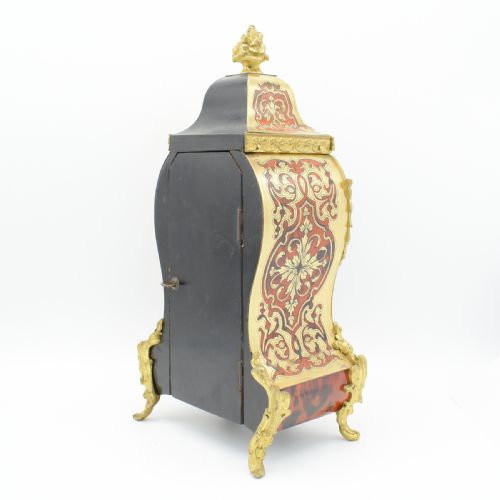 CLASSIC PARISIAN BOULLE MANTEL CLOCK WITH RARE BRACKET - ADDITIONAL PHOTO 7