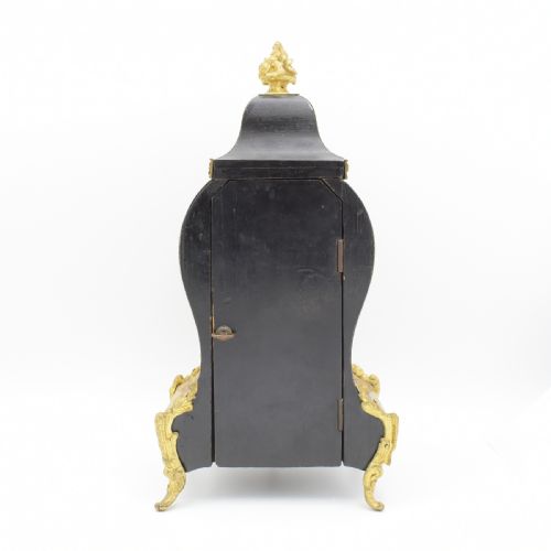 CLASSIC PARISIAN BOULLE MANTEL CLOCK WITH RARE BRACKET - ADDITIONAL PHOTO 8