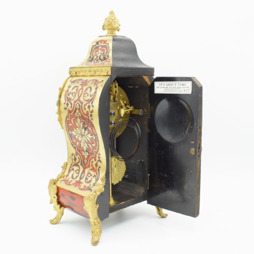 CLASSIC PARISIAN BOULLE MANTEL CLOCK WITH RARE BRACKET - ADDITIONAL PHOTO 10