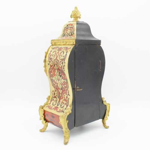 CLASSIC PARISIAN BOULLE MANTEL CLOCK WITH RARE BRACKET - ADDITIONAL PHOTO 11