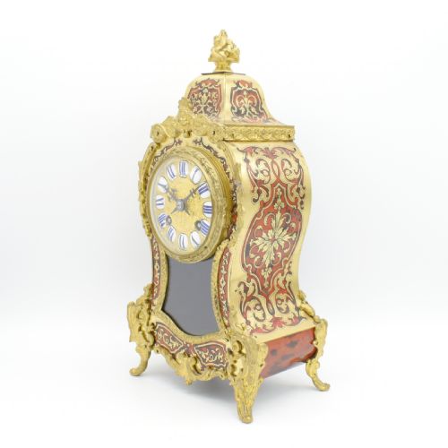CLASSIC PARISIAN BOULLE MANTEL CLOCK WITH RARE BRACKET - ADDITIONAL PHOTO 13