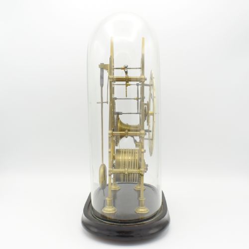 SMALL SKELETON CLOCK WITH GLASS DOME - ADDITIONAL PHOTO 6