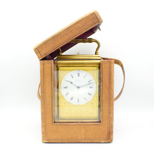 RARE CASED GIANT CARRIAGE CLOCK FOR MARTIN CO - ADDITIONAL PHOTO 14