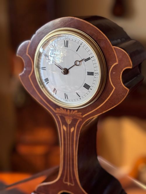 FINE ART NOUVEAU MANTEL CLOCK - ADDITIONAL PHOTO 1