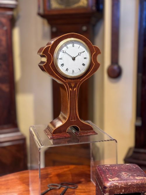 FINE ART NOUVEAU MANTEL CLOCK - ADDITIONAL PHOTO 2