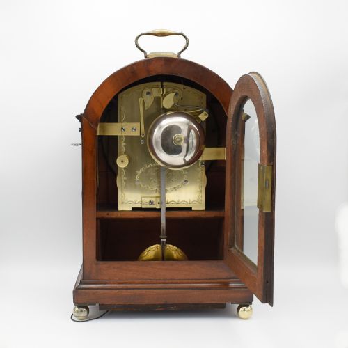 THOMAS MOSS NO 271 MAHOGANY BRACKET CLOCK - ADDITIONAL PHOTO 3