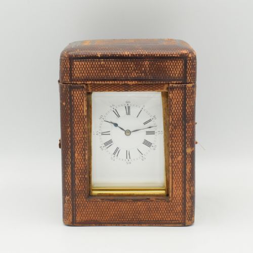 Henri Jacot Carriage Clock with Travel Case.