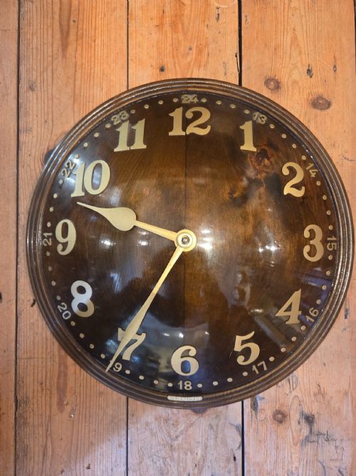 Zenith Wall Clock with Rarer 24hr Dial.