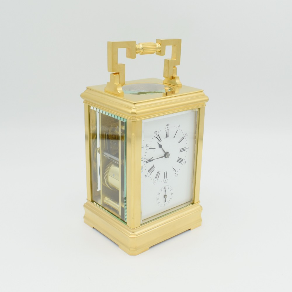 Alarm, Repeat Carriage with numbered Leather outer case View V