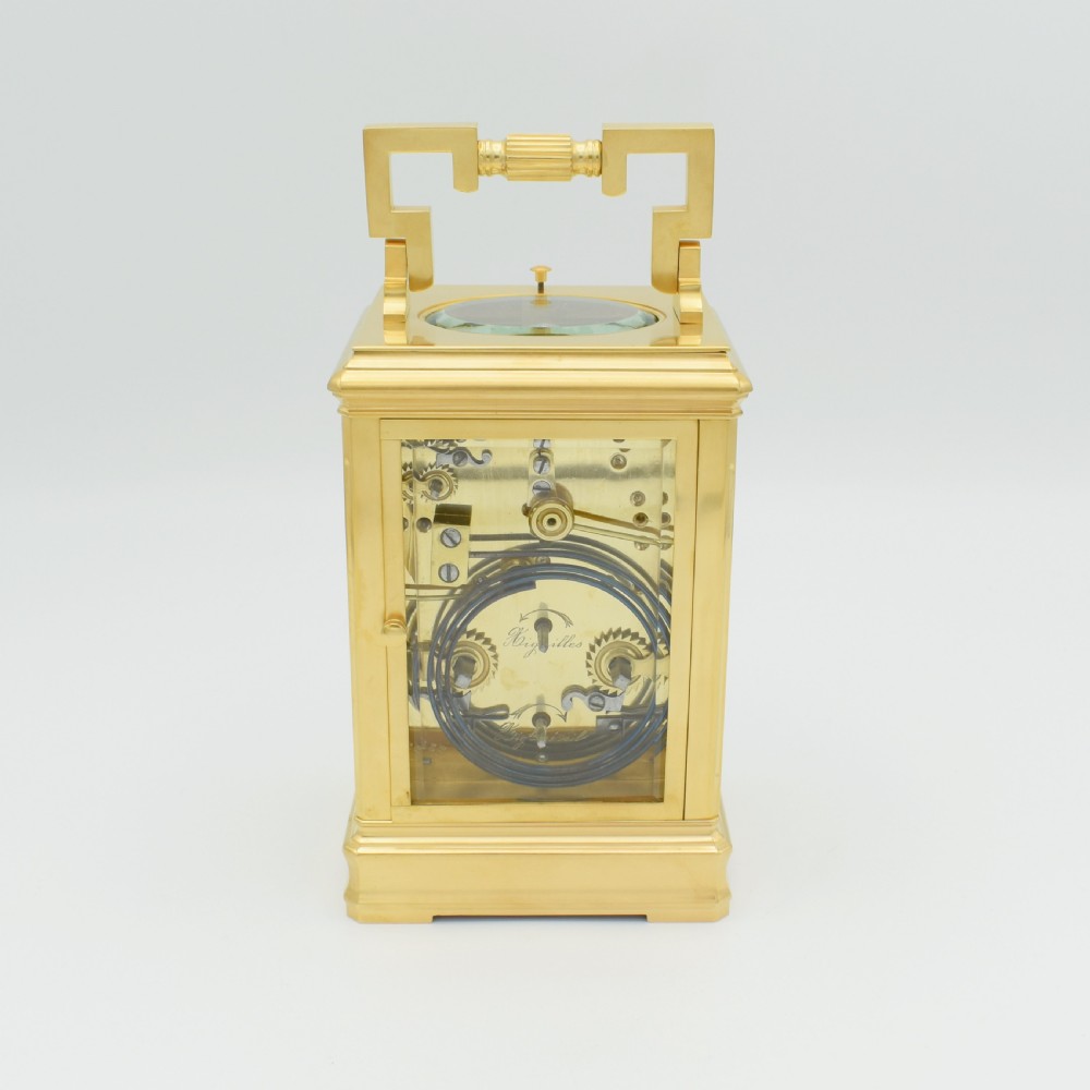 Alarm, Repeat Carriage with numbered Leather outer case View VI