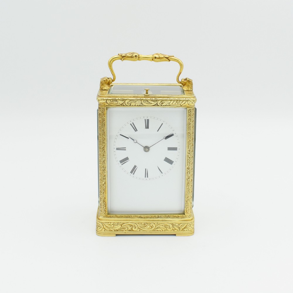 Early Carriage clock by Auguste a Paris