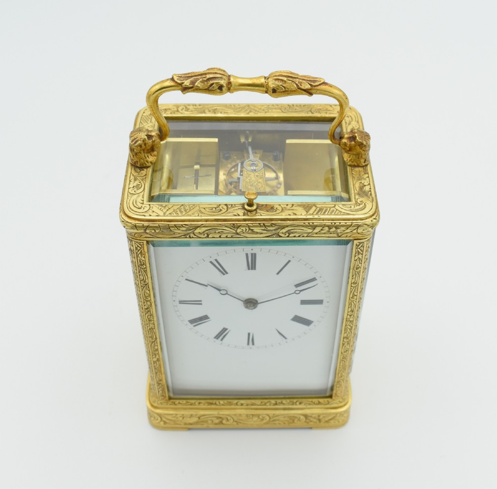 Early Carriage clock by Auguste a Paris View II
