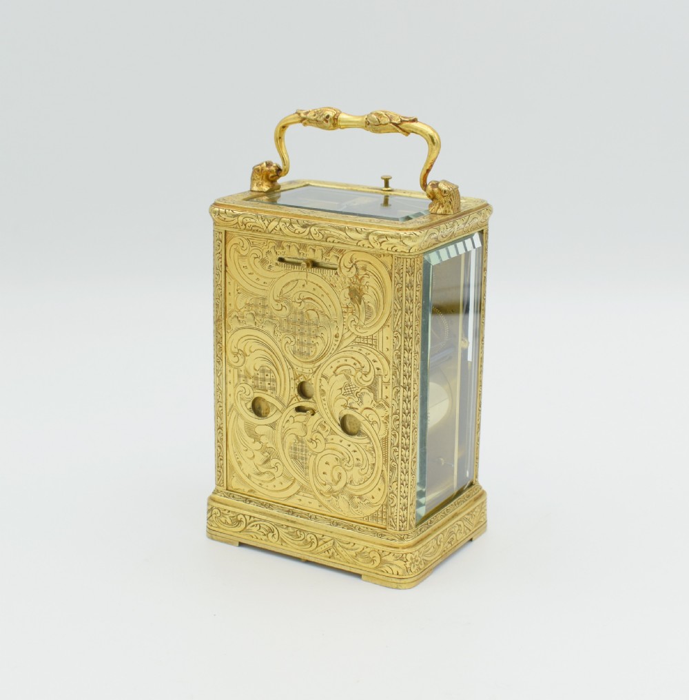 Early Carriage clock by Auguste a Paris View IV