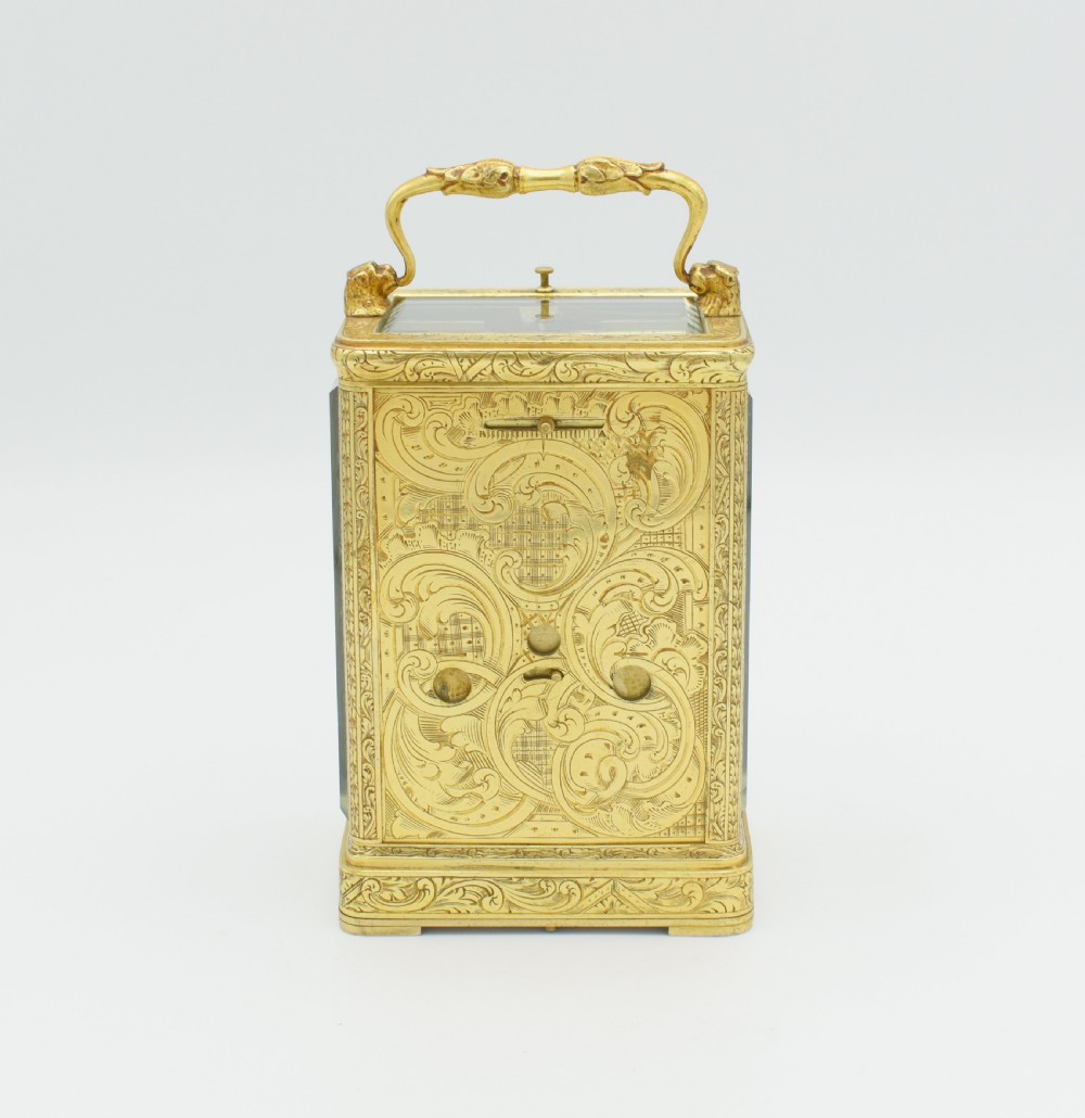 Early Carriage clock by Auguste a Paris View V