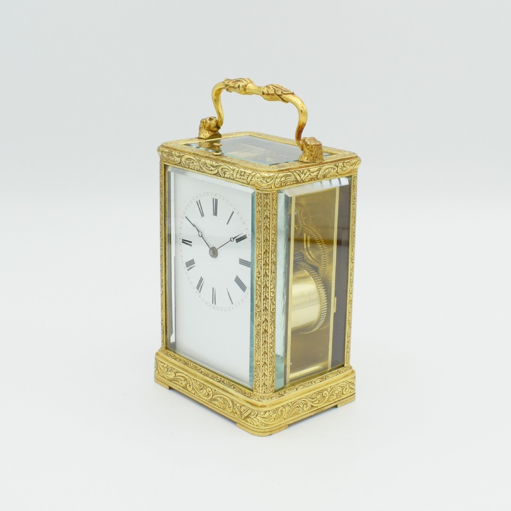 Early Carriage clock by Auguste a Paris View VII