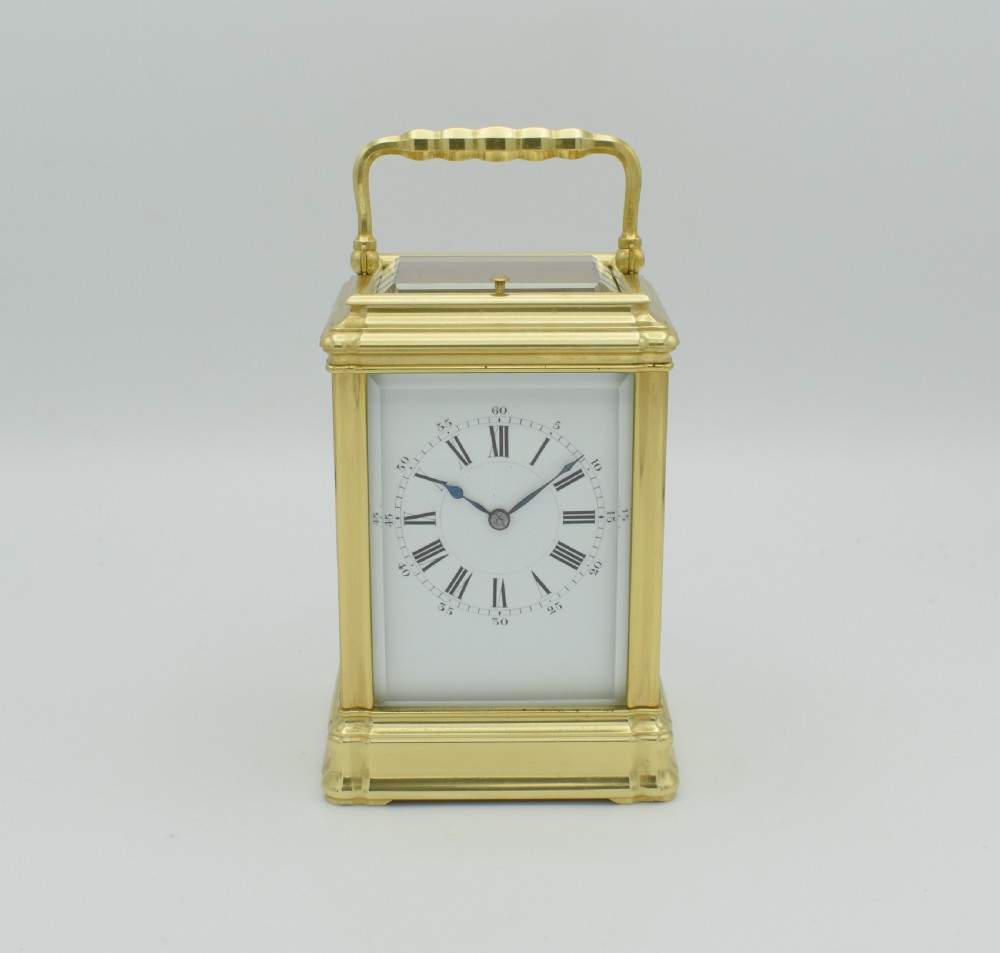 Good size Henri Jacot Carriage clock.