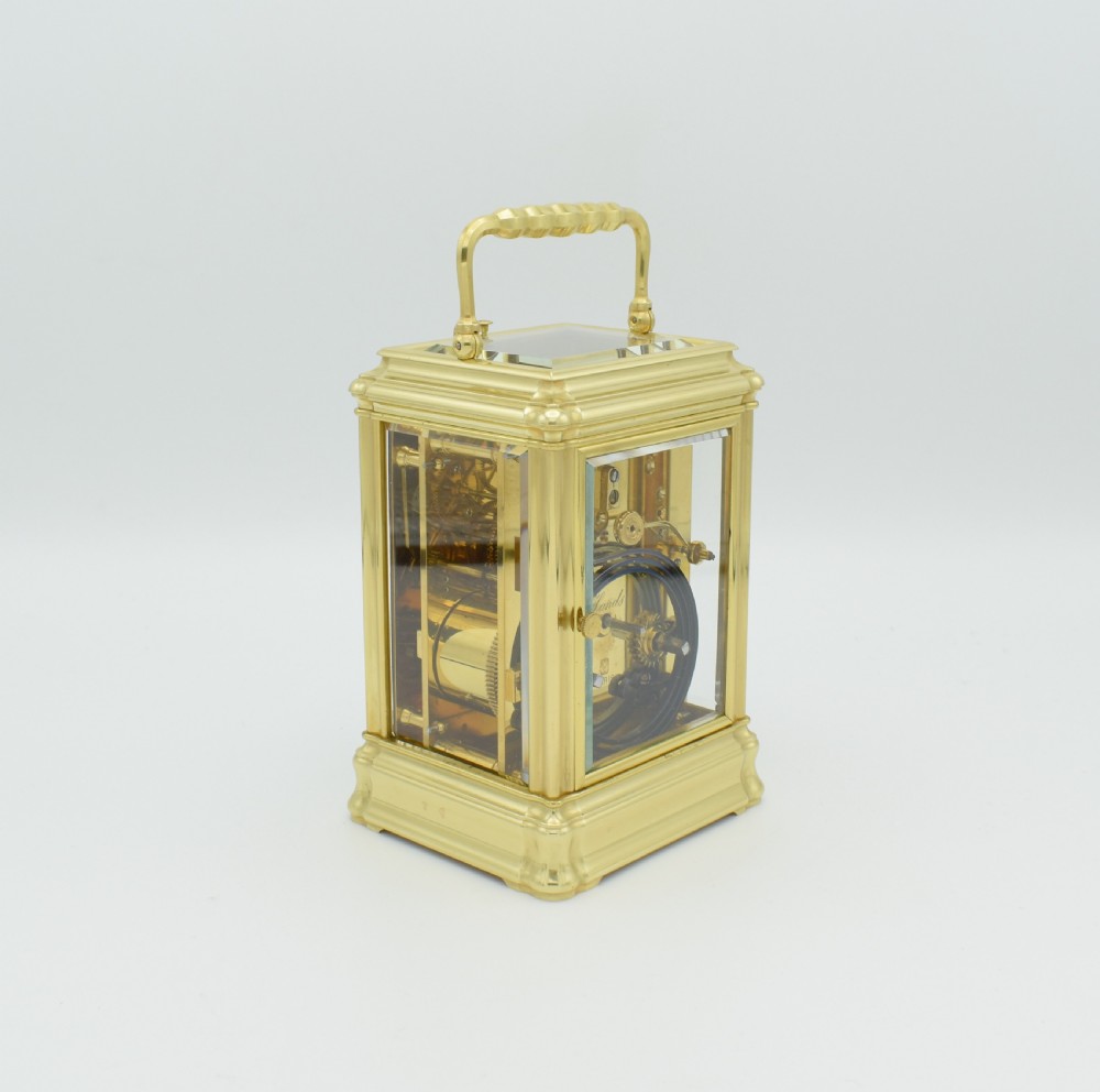 Good size Henri Jacot Carriage clock. View III