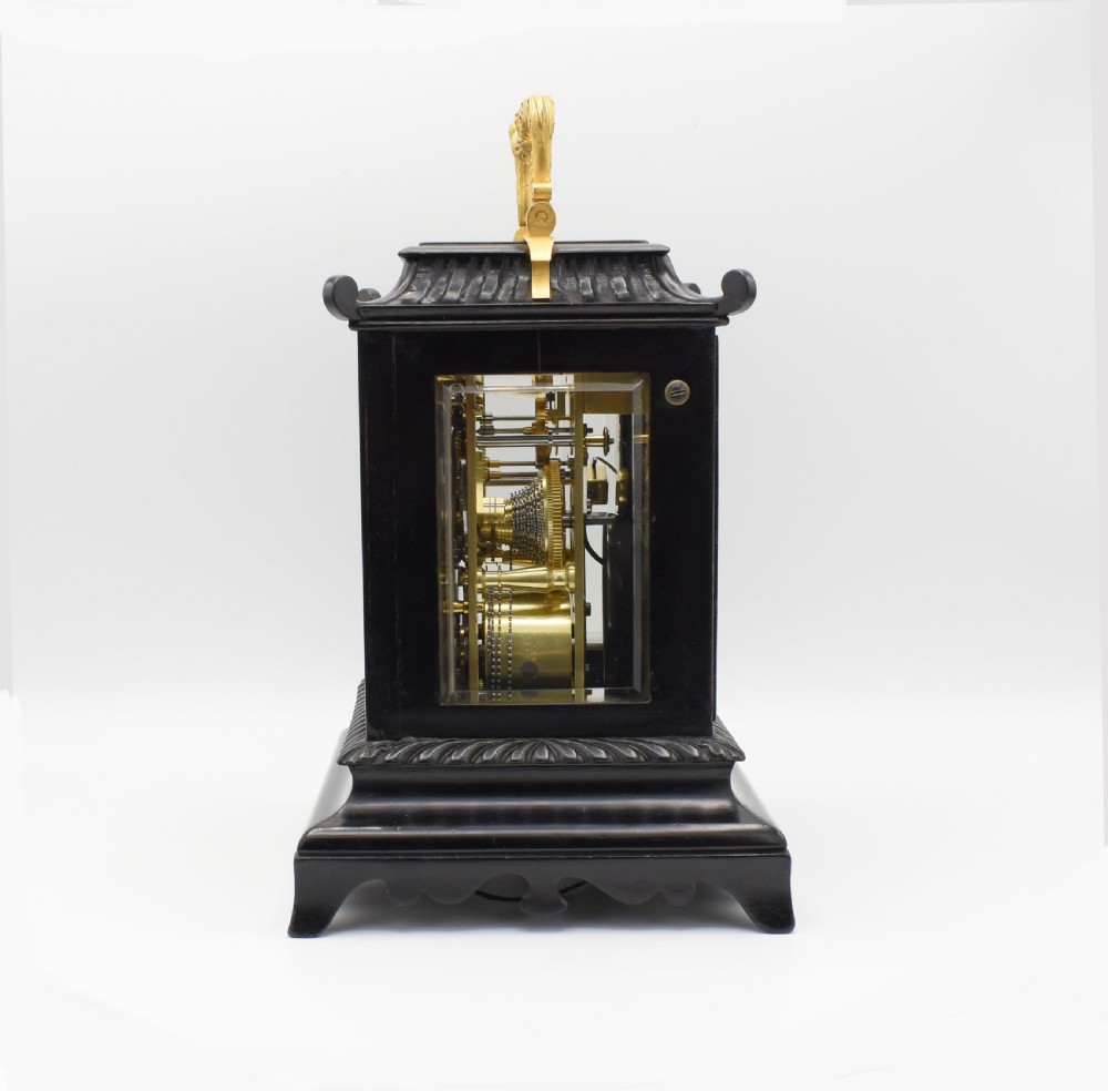 ARNOLD & FRODSHAM rare small portable 'fusee' mantel clock with repeat View III