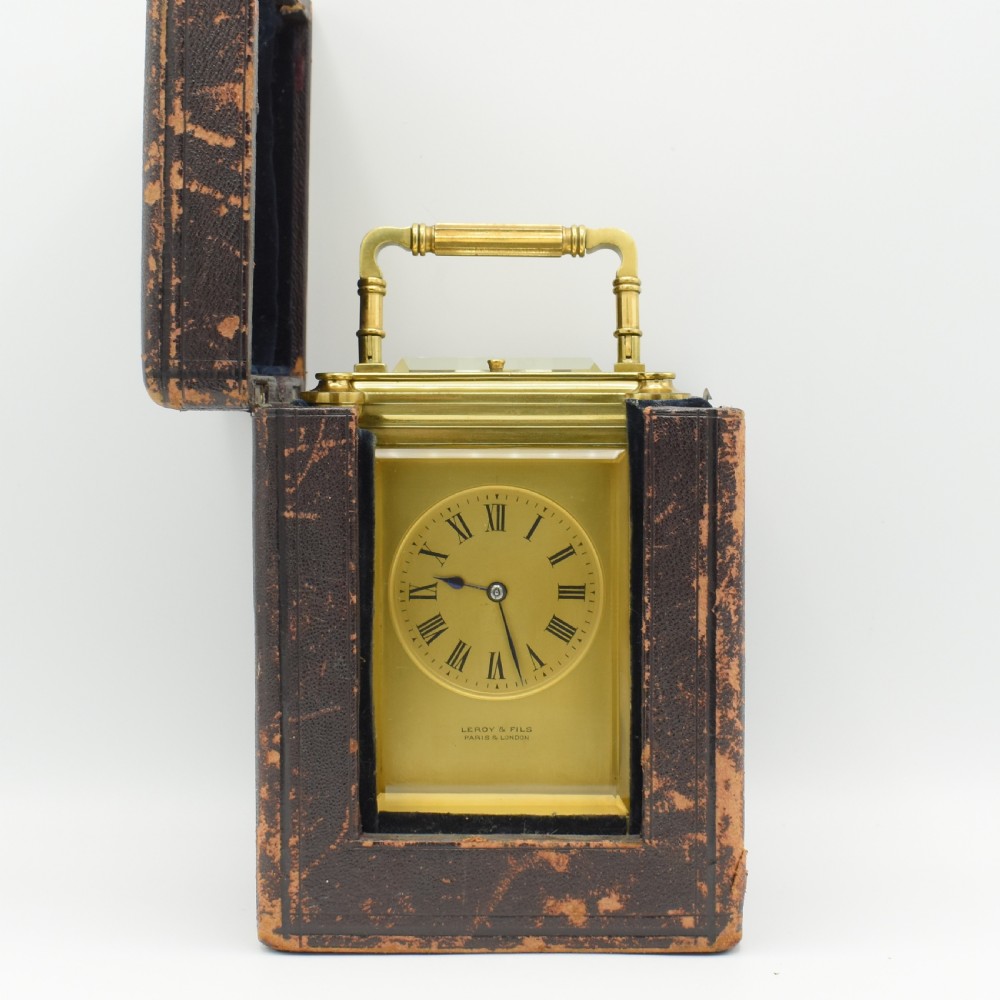 Bamboo style Carriage clock - Leroy et Fils, 211 Regent Street, London  View II