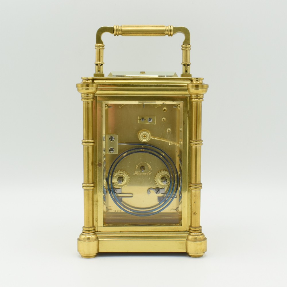 Bamboo style Carriage clock - Leroy et Fils, 211 Regent Street, London  View IV