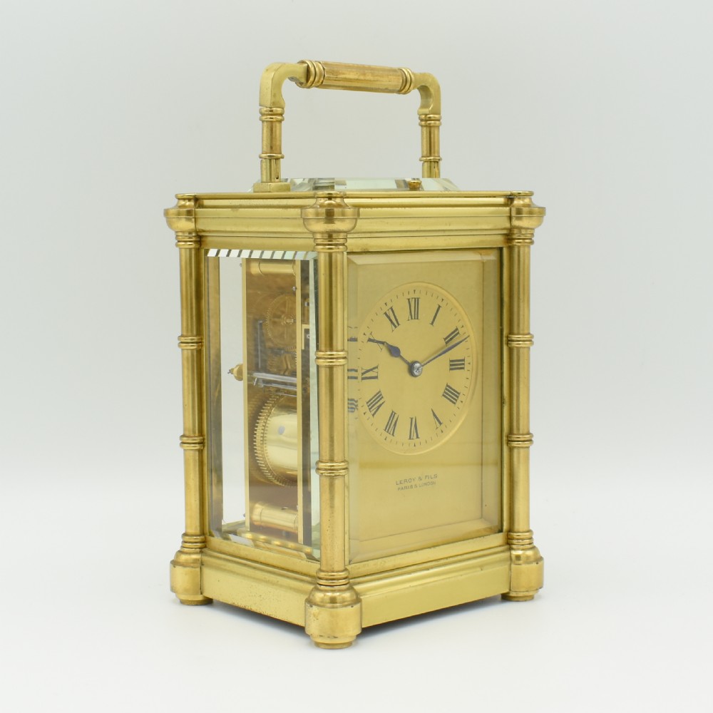 Bamboo style Carriage clock - Leroy et Fils, 211 Regent Street, London  View VII
