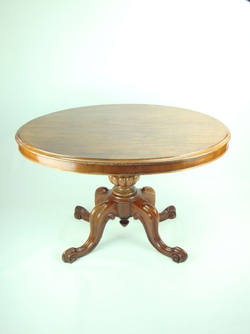 fig 1. Antique Victorian Tilt Top Table