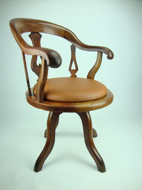 fig 1. Antique Victorian Desk Chair