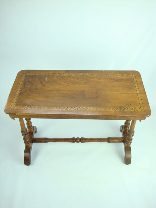 fig 1. Antique Victorian Walnut Hall Table