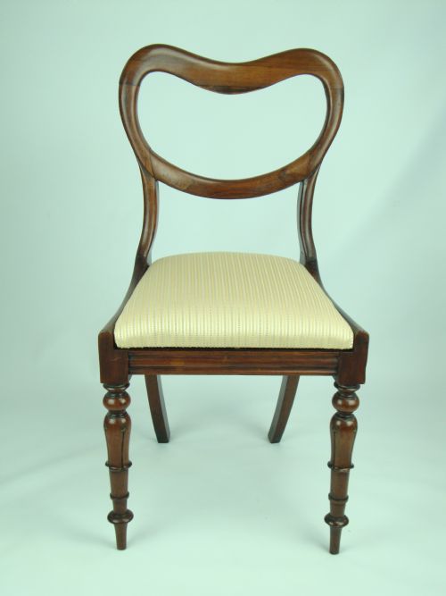 Antique Victorian Rosewood Balloon Back Chair