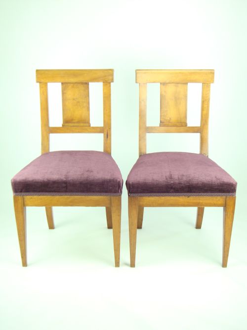 Pair 19th Century Continental Chairs