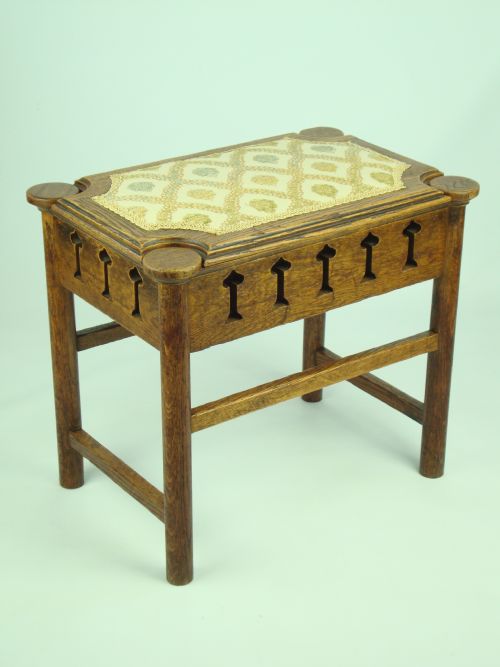 Victorian Arts and Crafts Piano Stool