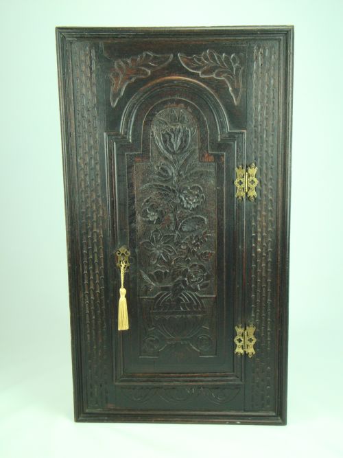 fig 1. Antique 18th Century Hanging Corner Cupboard