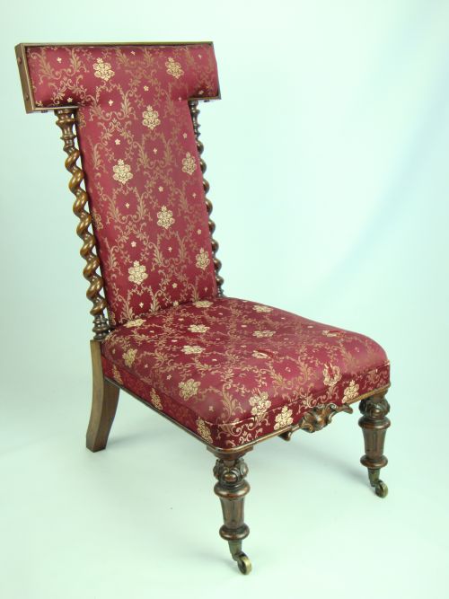 Early Victorian Rosewood Prie Dieu Chair