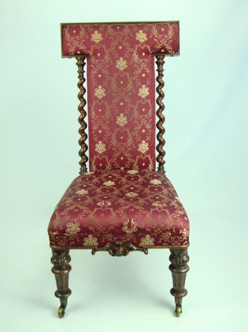 fig 1. Early Victorian Rosewood Prie Dieu Chair