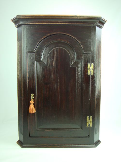 fig 1. Antique Hanging Corner Cupboard