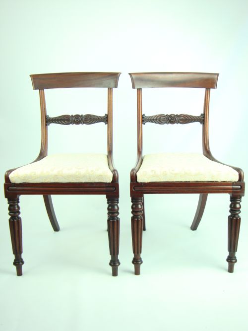 Pair Antique 19th Century Side Chairs