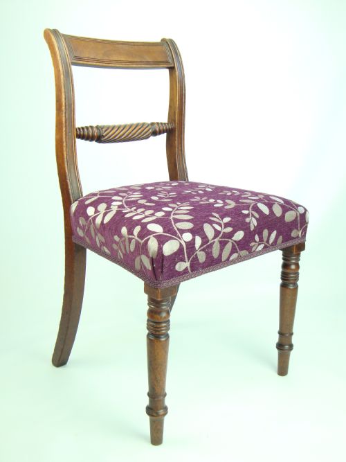 fig 1. Antique Regency Rope Twist Desk Chair