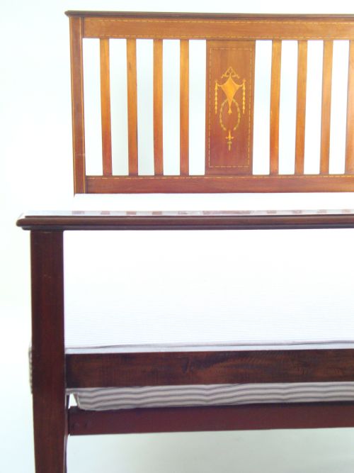 fig 3. Antique Edwardian Small Double Bed 4FT x 6FT3