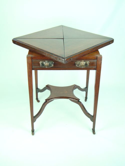 fig 1. Antique Edwardian Envelope Card Table