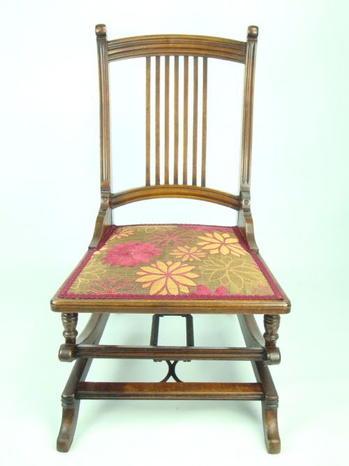 fig 1. Antique Edwardian Rocking Chair by Angus & Co London