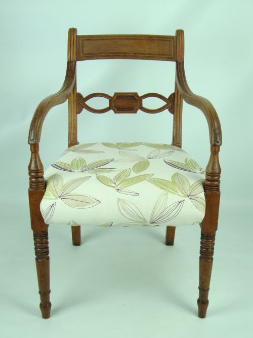Antique 19th Century Open Armchair