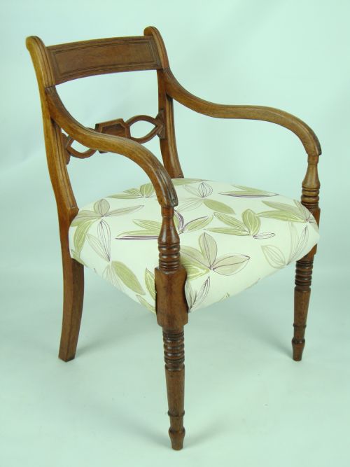 fig 1. Antique 19th Century Open Armchair