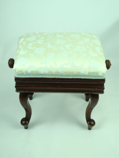 fig 1. Antique Victorian Rise and Fall Piano Stool