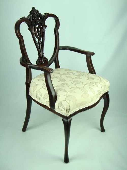 fig 1. Antique Edwardian Armchair