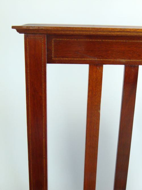 fig 2. Antique Edwardian Inlaid Mahogany Single Bed