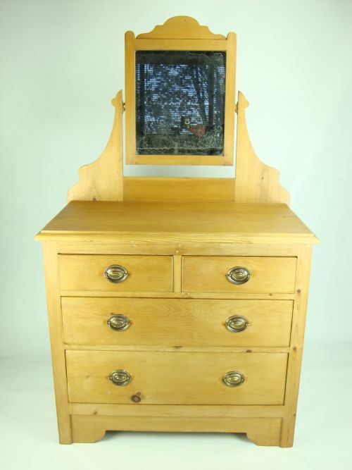 Antique Victorian Pine Dressing Table
