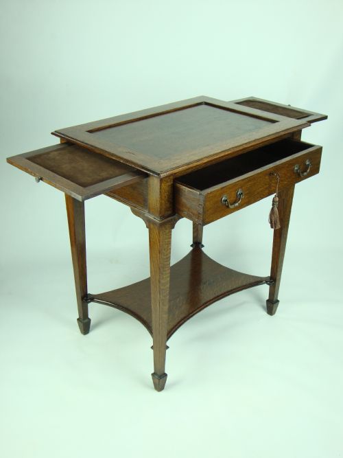 Antique Edwardian Oak Card Table