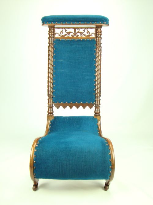 Antique Victorian Prie Dieu Chair